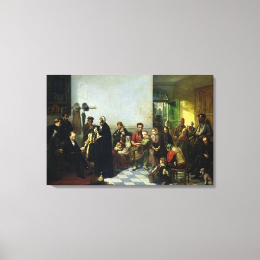 De Arts voor de armen Canvas Afdruk (Voorkant)
