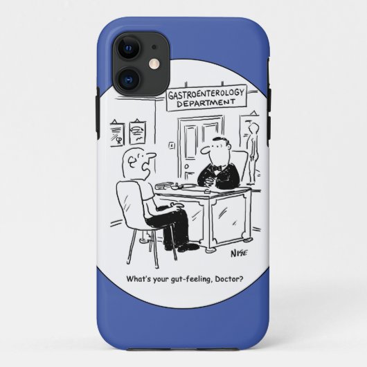 De arts wordt gevraagd wat zijn gevoel van darmen Case-Mate iPhone case (Achterkant)