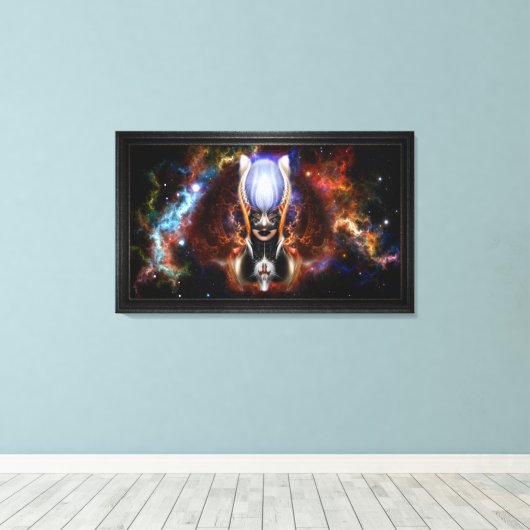 De Arzookiaanse prinses van de vier gloeilampen Canvas Afdruk (Insitu (Houten vloer))