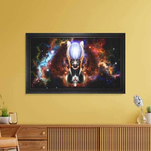 De Arzookiaanse prinses van de vier gloeilampen Canvas Afdruk (Insitu (Woonkamer))