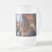 De Arzookiaanse prinses van de vier gloeilampen Matglas Bierpul (Voorkant rechts)