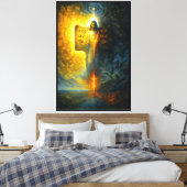 De as van de openbaring canvas afdruk (Insitu (Slaapkamer))