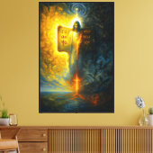 De as van de openbaring canvas afdruk (Insitu (Woonkamer))