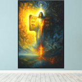 De as van de openbaring canvas afdruk (Insitu (Houten vloer))