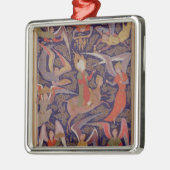 De Ascension van de profeet Mohammed, Perzisch Metalen Ornament (Links)