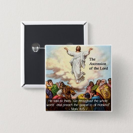 De Ascension van onze Lord Button (Voorkant /achterkant)