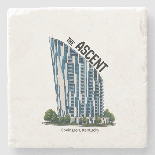 De Ascent Coasters in Covington Kentucky Stenen Onderzetter (Voorkant)
