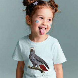 De Asgrijze Papegaai - 19e-eeuwse illustratie T-shirt