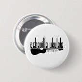 De Asheville Ukulele Society logo Ronde Button 5,7 Cm (Voorkant /achterkant)