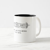 De asociale samenleving - een MisterP-Mok Tweekleurige Koffiemok (Voorkant rechts)