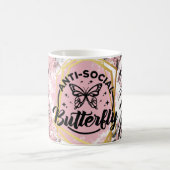 De asociale vlinder keramische Mok (Center)