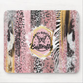 De asociale vlinder mousepad muismat (Voorkant)