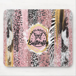 De asociale vlinder mousepad muismat