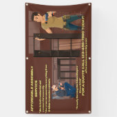 De assemblagedienst voor meubelapparatuur aanpasse spandoek (Verticaal)