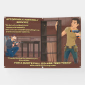 De assemblagedienst voor meubelapparatuur aanpasse spandoek (Horizontaal)