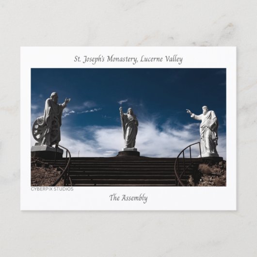 “De Assemblee” Lucerne Valley Briefkaart (Voorkant)