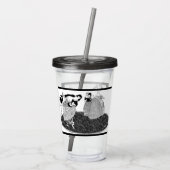 De Assepoester van Stepsisters Charming Acryl Drinkbeker (Achterkant)