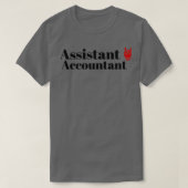 De assistent-accountant t-shirt (Design voorkant)