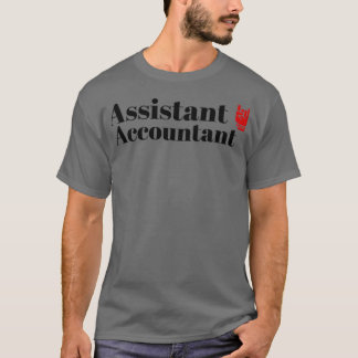 De assistent-accountant t-shirt