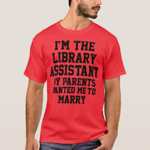 De assistent van de bibliotheek t-shirt