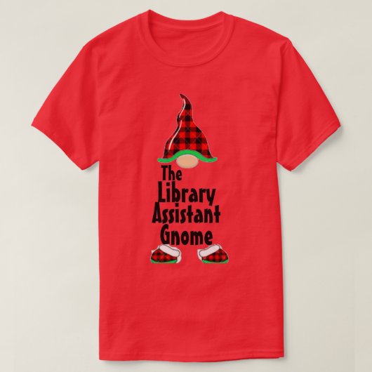De assistent van de bibliotheek t-shirt (Design voorkant)