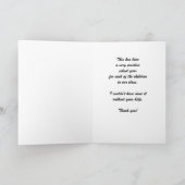De Assistent van de leraar dankt u, Rode Bedankkaart (Binnen)