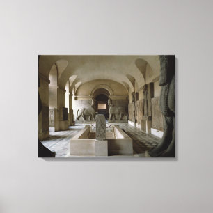 De Assyrische Kamer bij het Louvre in Parijs (foto Canvas Afdruk