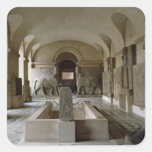 De Assyrische Kamer bij het Louvre in Parijs (foto Vierkante Sticker