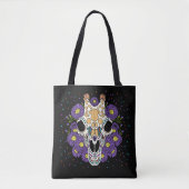 De Aster & Giraffe Skull van september Tote Bag (Voorkant)
