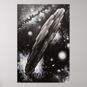 De asteroïde Oumuamua Poster