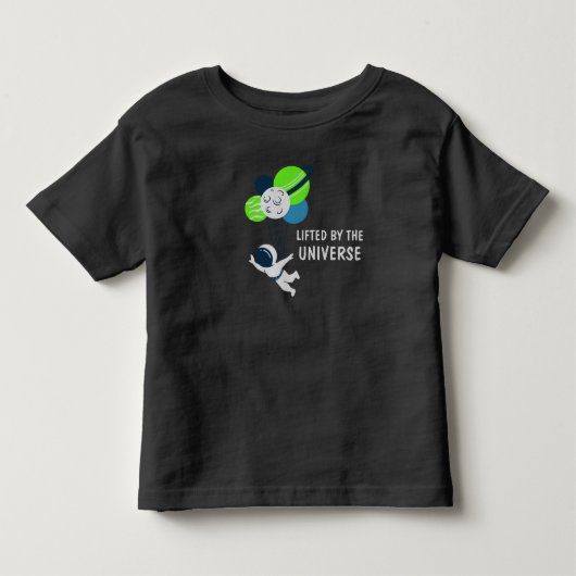 De astronaut Boy Balloon van het heelal Kinder Shirts (Voorkant)