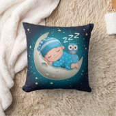 De astronaut en de rode raket in de ruimte. kussen (Deken)