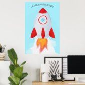 De Astronaut in het portaal Poster (Thuiskantoor)