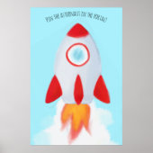 De Astronaut in het portaal Poster (Voorkant)