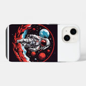 de astronaut iPhone hoesje (Achterkant horizontaal)