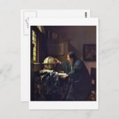 De astronomer van Johannes Vermeer Briefkaart (Voorkant / Achterkant)