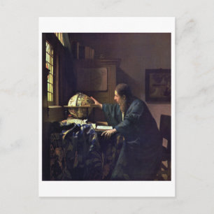 De astronomer van Johannes Vermeer Briefkaart
