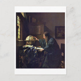 De astronomer van Johannes Vermeer Briefkaart