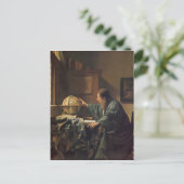 De astronomer van Johannes Vermeer Briefkaart (Staand voorkant)