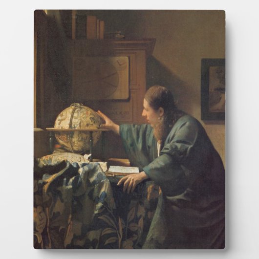 De Astronomer van Johannes Vermeer Fotoplaat (Voorkant)