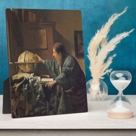 De Astronomer van Johannes Vermeer Fotoplaat (Zijkant)