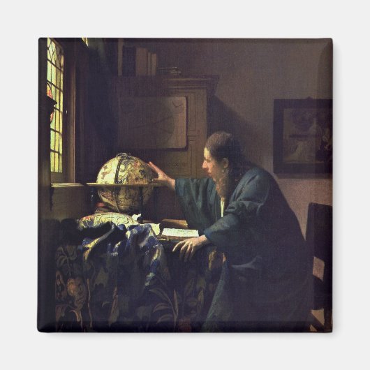 De Astronomer van Johannes Vermeer Magneet (Voorkant)