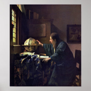 De Astronomer van Johannes Vermeer Poster
