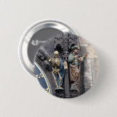 De astronomische klok ronde button 5,7 cm (Voorkant /achterkant)