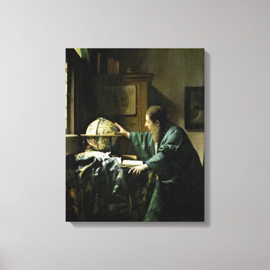 De astronoom, 1668 canvas afdruk (Voorkant)