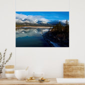 De Athabasca-rivier in het natuurpark Jasper Poster (Keuken)