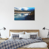 De Athabasca-rivier in Jasper National Park Canvas Afdruk (Insitu (Slaapkamer))