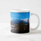 De Athabasca-rivier in Jasper National Park Grote Koffiekop (Rechts)