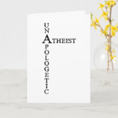 De Atheïst van Unapologetic Kaart (Gele Bloem)