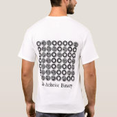 De Atheïstische Binary in het zwart T-shirt (Achterkant)